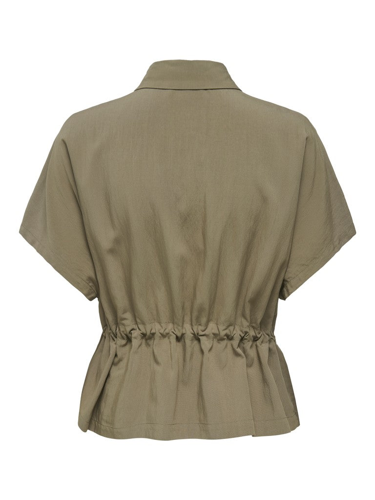 Jdylaya S/s Utility Shirt Wvn Exp - Kaki