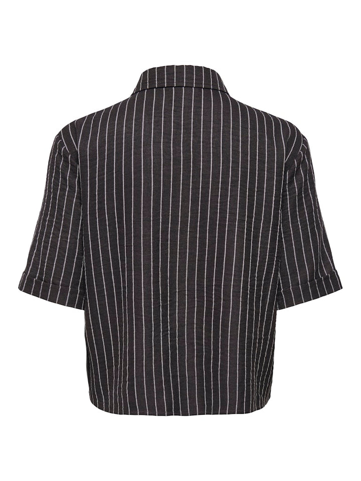 Jdypower S/s Short Shirt Wvn Noos - Bruin Dessin