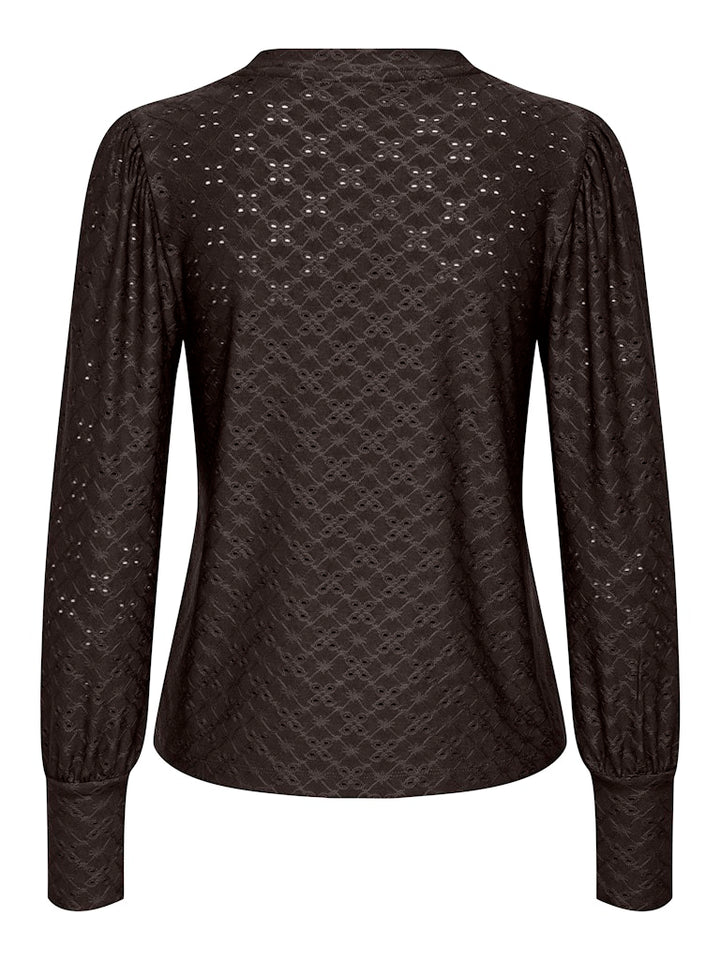 Jdycathinka L/s Bellsleeve Top Jrs Noos - Bruin