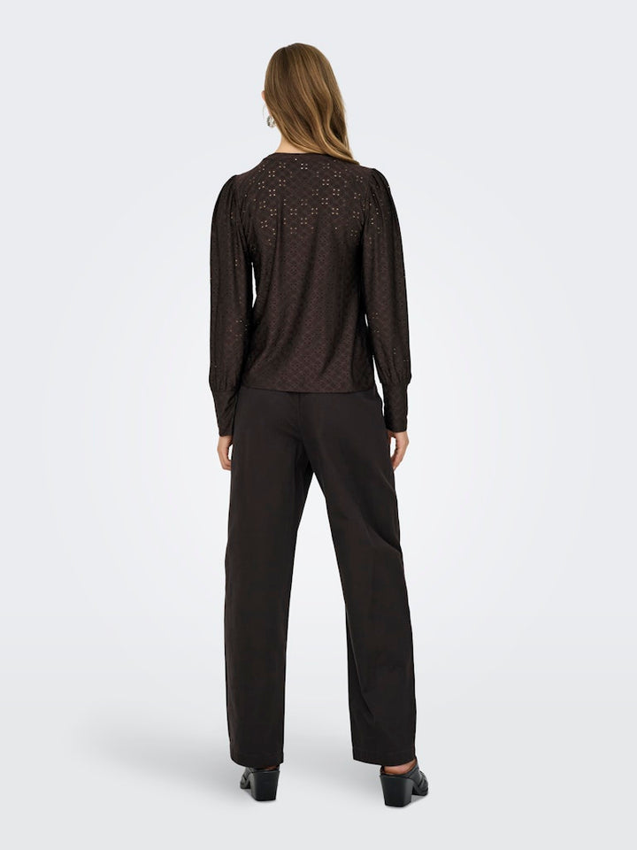 Jdycathinka L/s Bellsleeve Top Jrs Noos - Bruin