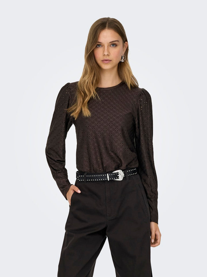 Jdycathinka L/s Bellsleeve Top Jrs Noos - Bruin