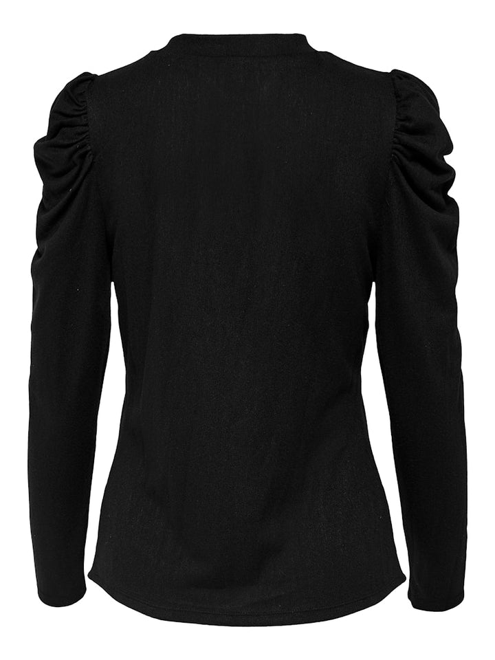 Jdytonsy L/s Puff Sleeve Top Jrs Dia - Zwart