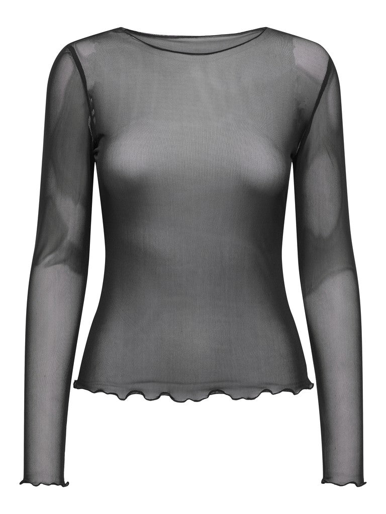 Jdyelsa New L/s O Neck Top Jrs Noos - Zwart