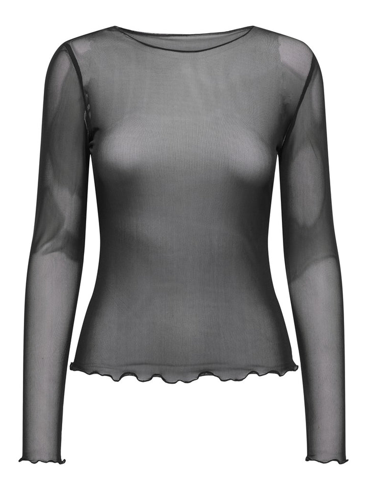 Jdyelsa New L/s O Neck Top Jrs Noos - Zwart