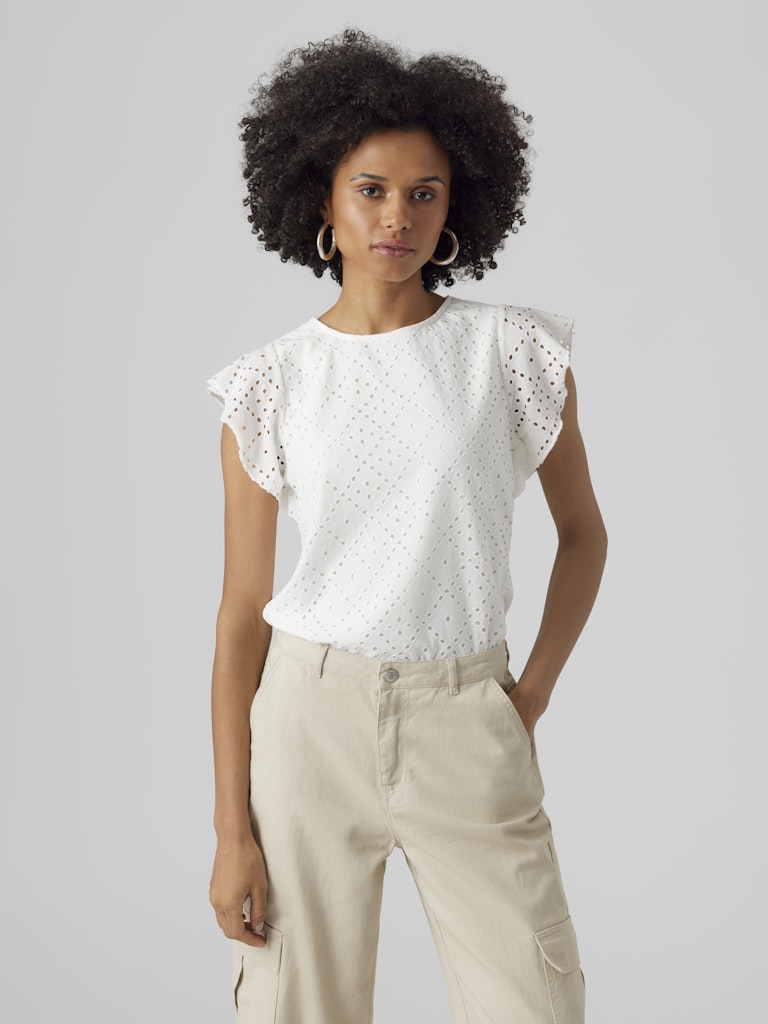 Vmtassa Sl Frill Top Noos - Wit
