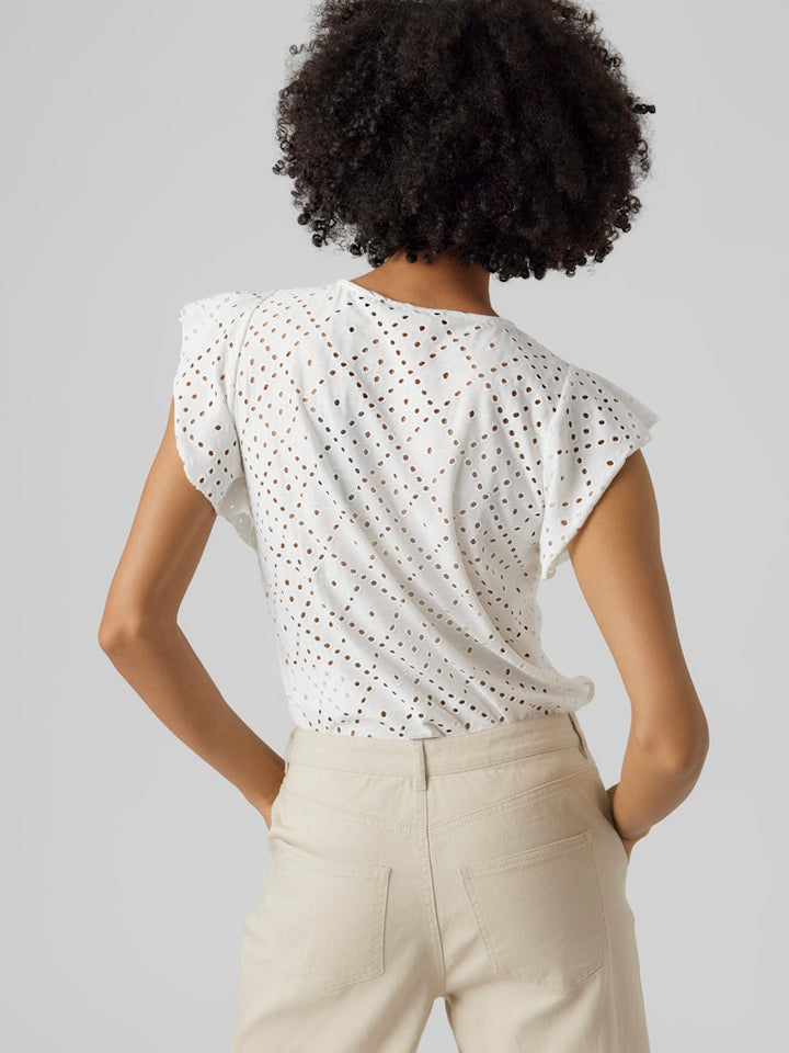 Vmtassa Sl Frill Top Noos - Wit