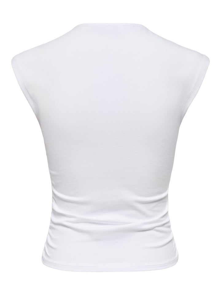 Onlmira Capsl Ruching Top Jrs Noos - Wit