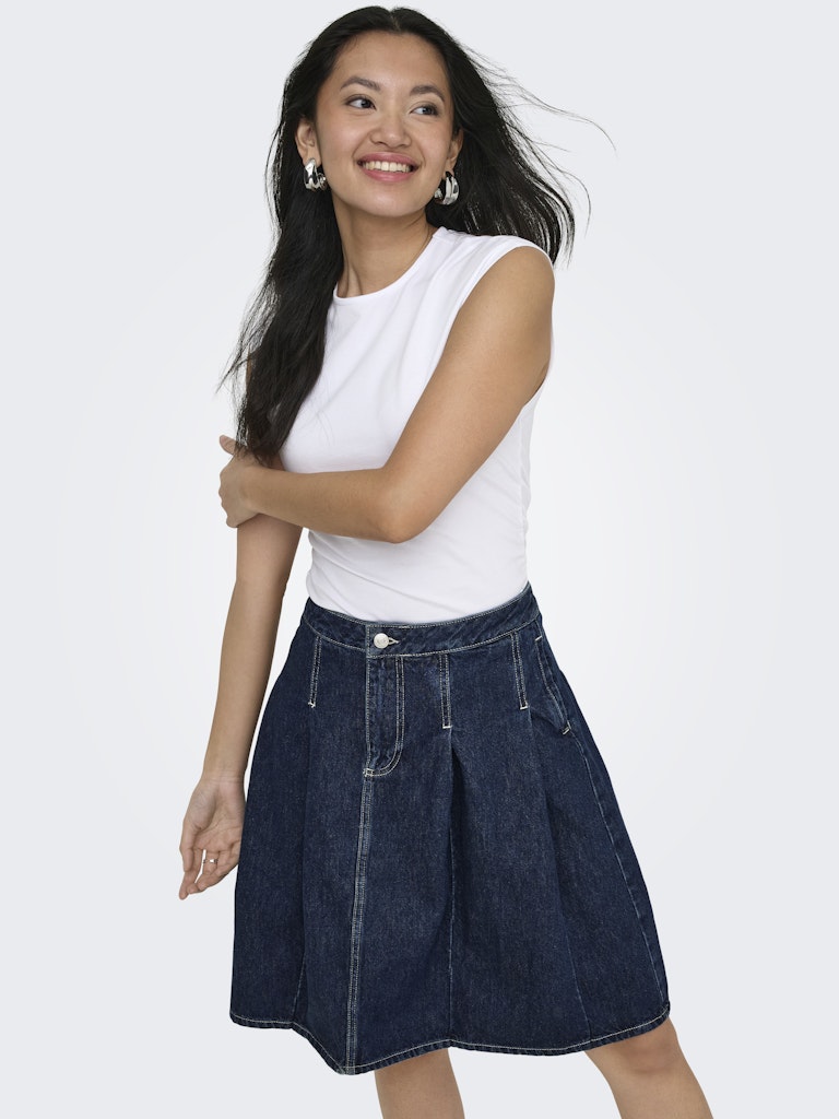 Onlmira Capsl Ruching Top Jrs Noos - Wit