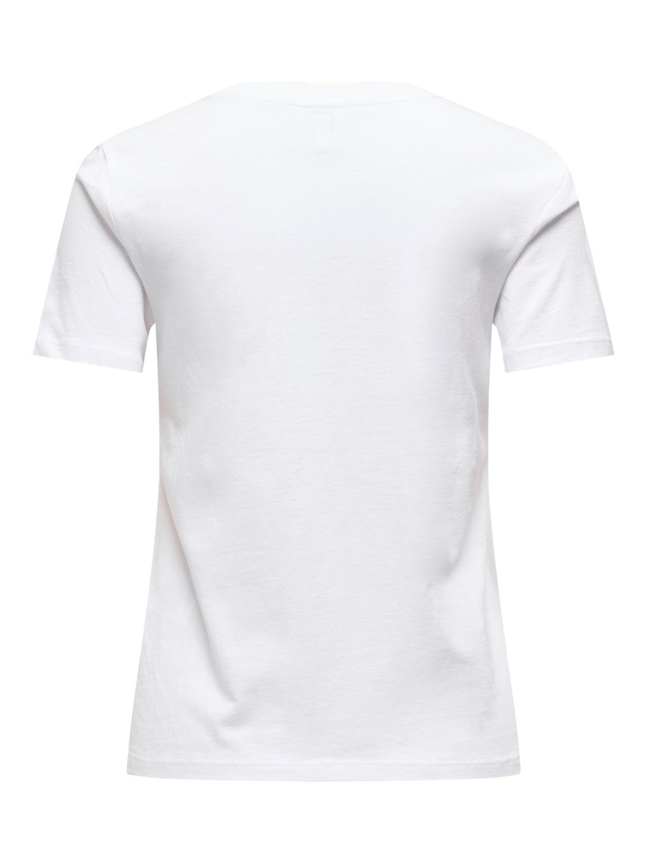 Onlariya Life Reg S/s Love Top Box - Off-white
