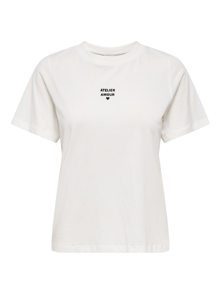 Jdymay Pisa S/s Print Top Jrs - Off-white