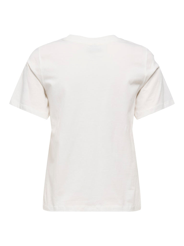 Jdymay Pisa S/s Print Top Jrs - Off-white