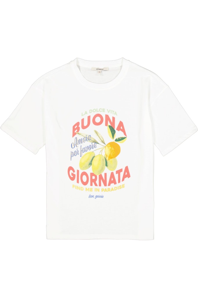 Garcia - Korte mouw T-shirts - 4339.02.0136 - Off-white