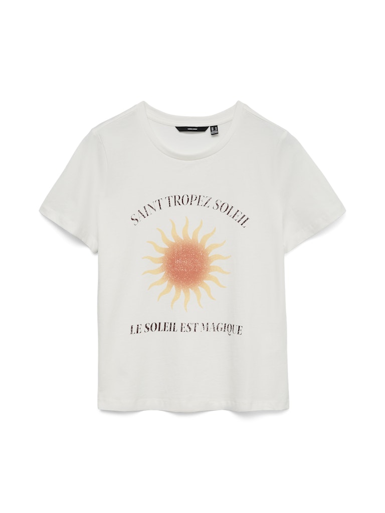 Vmlise Olly Ss Top Box Jrs - Off-white