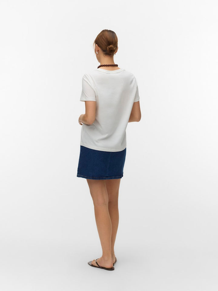 Vmlise Olly Ss Top Box Jrs - Off-white