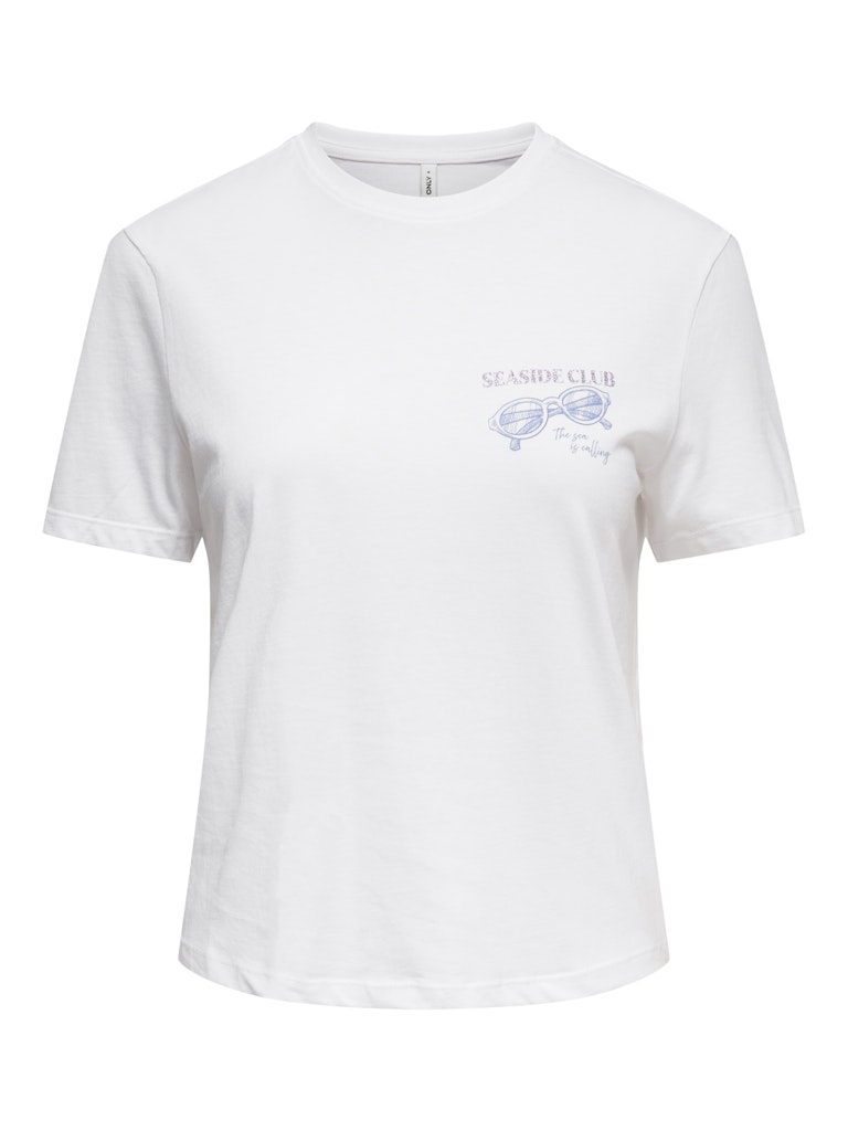 Onldina S/s Club Top Box Jrs - Off-white