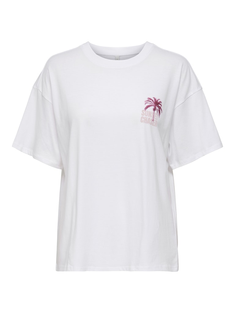 Onlmila S/s Print Box Jrs - Off-white