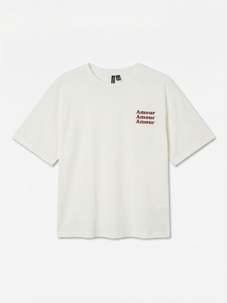 Vmpaulina Thea Ss T-shirt - Off-white