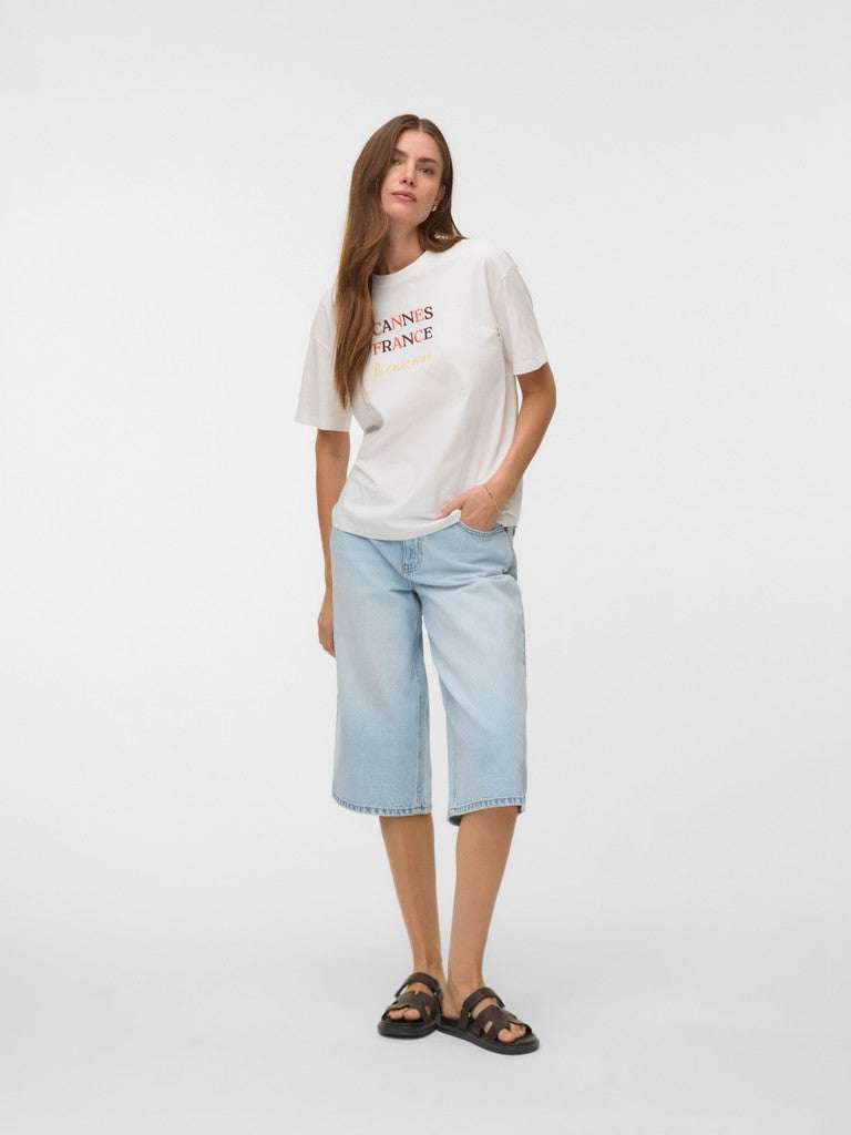 Vmsara Mia Ss Top Box Jrs Ga - Off-white