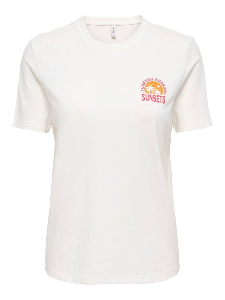 Onlfine S/s Reg Tee Cs Jrs - Off-white