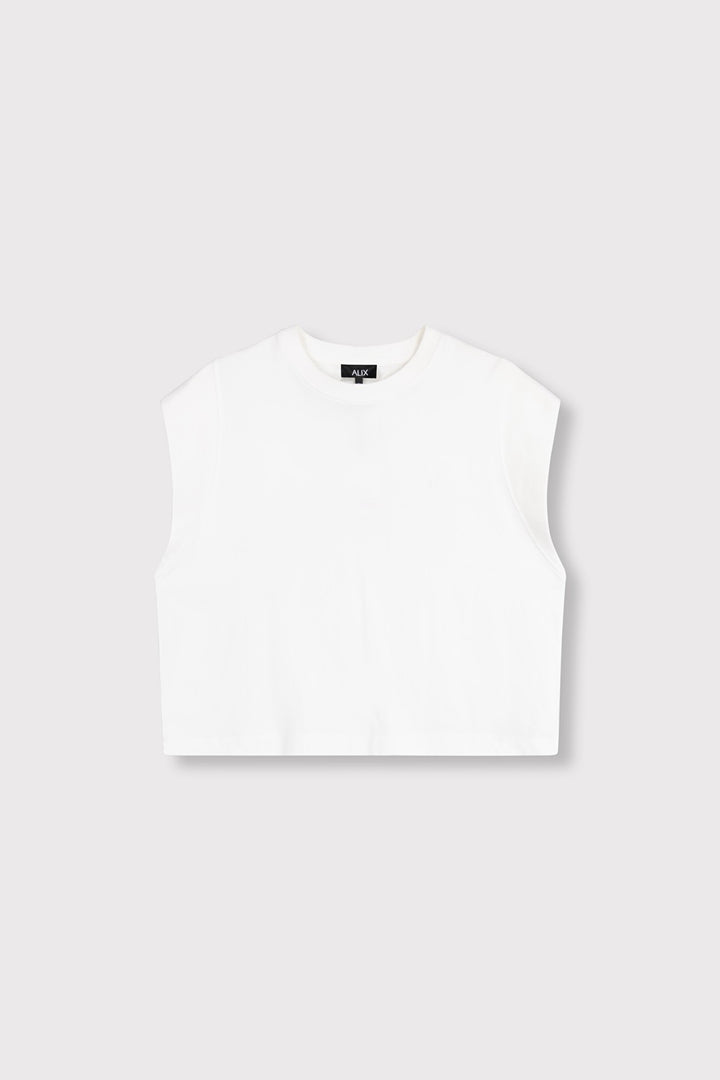 Sleevless T-shirt - Off-white