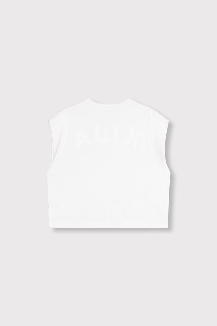 Sleevless T-shirt - Off-white