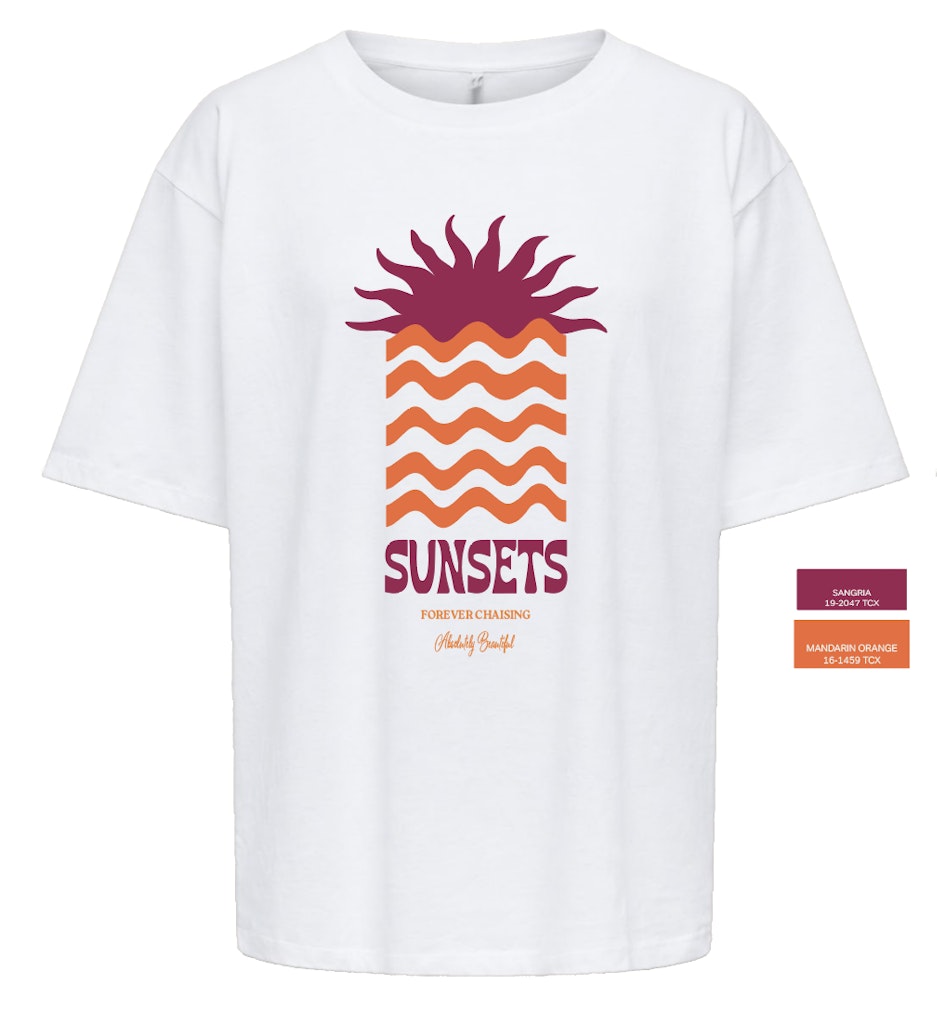 Onlbira S/s Loose Tee Jrs - Off-white