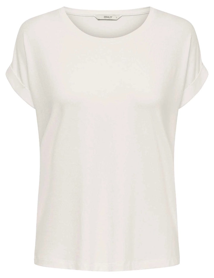Onlmoster S/s O-neck Top Noos Jrs - Ecru