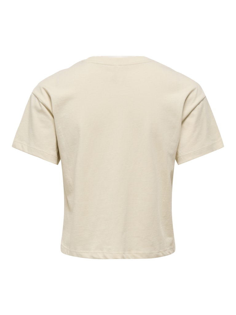 Onlbella S/s Fruit Top Box Jrs - Beige