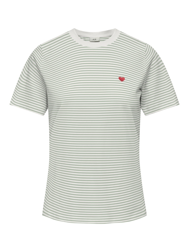 Jdypisa S/s Print Top Jrs Noos - Ecru Dessin