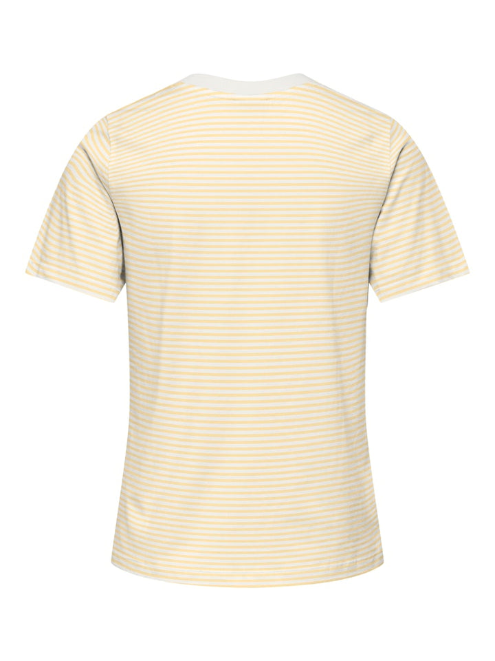 Jdypisa S/s Print Top Jrs Noos - Ecru Dessin