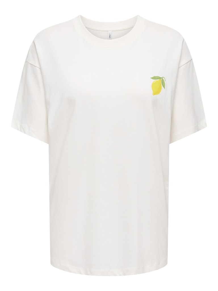 Onlelle S/s Printed Tee Cs Jrs - Wit Dessin