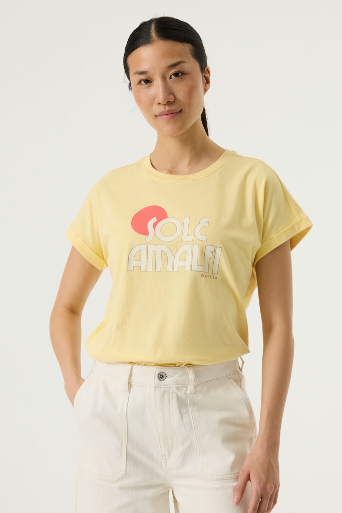 Garcia - Korte mouw T-shirts - 4339.10.0005 - Geel