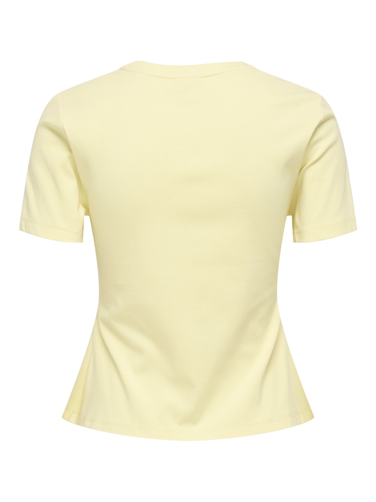Jdytessa S/s Detail Top Jrs - Geel