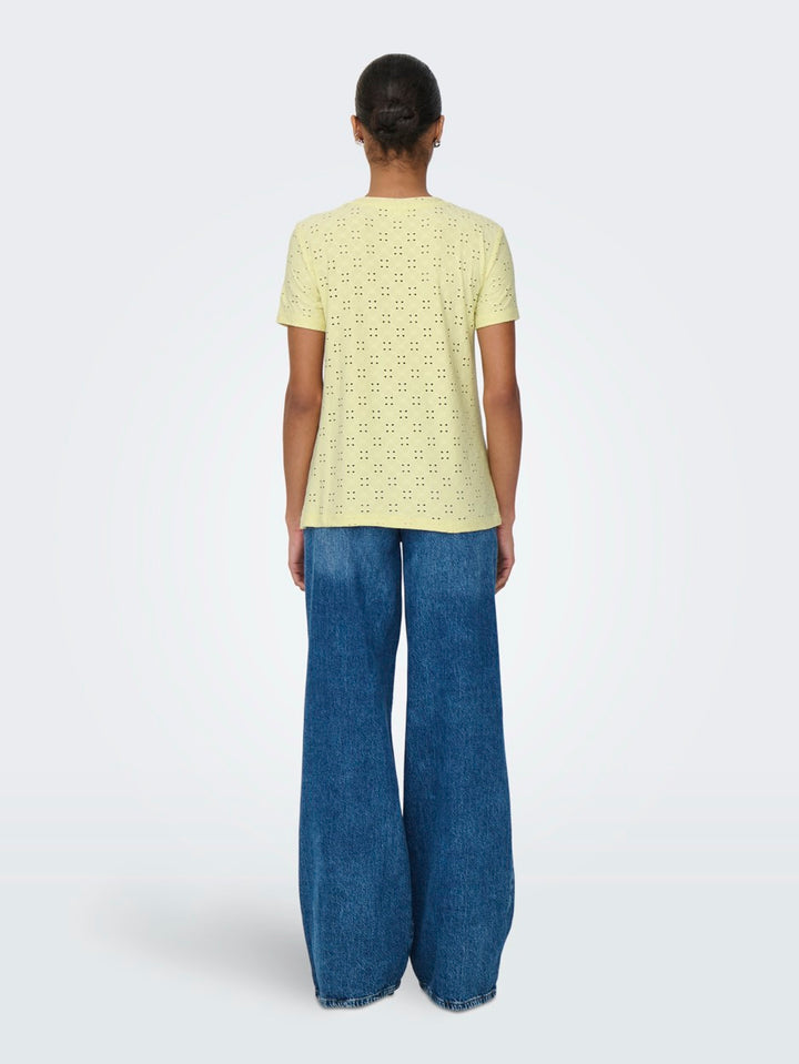 Jdycathinka S/s Tag Top Jrs Noos - Licht Geel