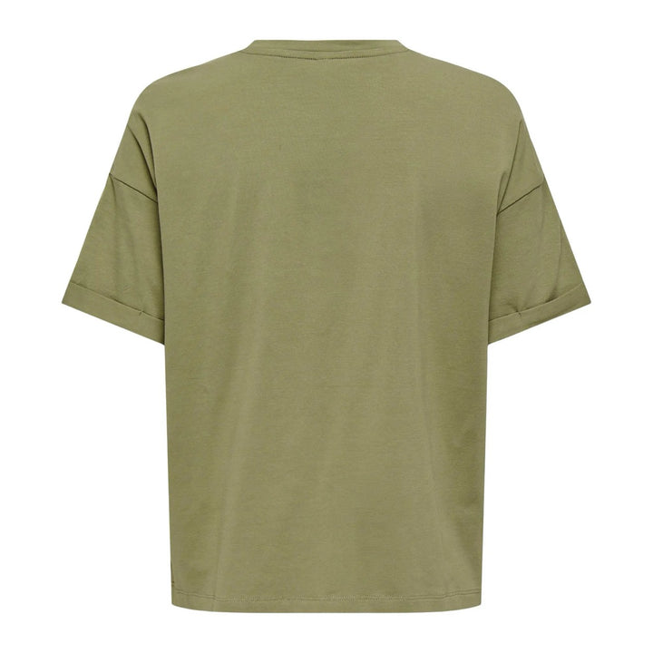 Onlcia Life S/s Foldup Prnt Top Boxccjrs - Army