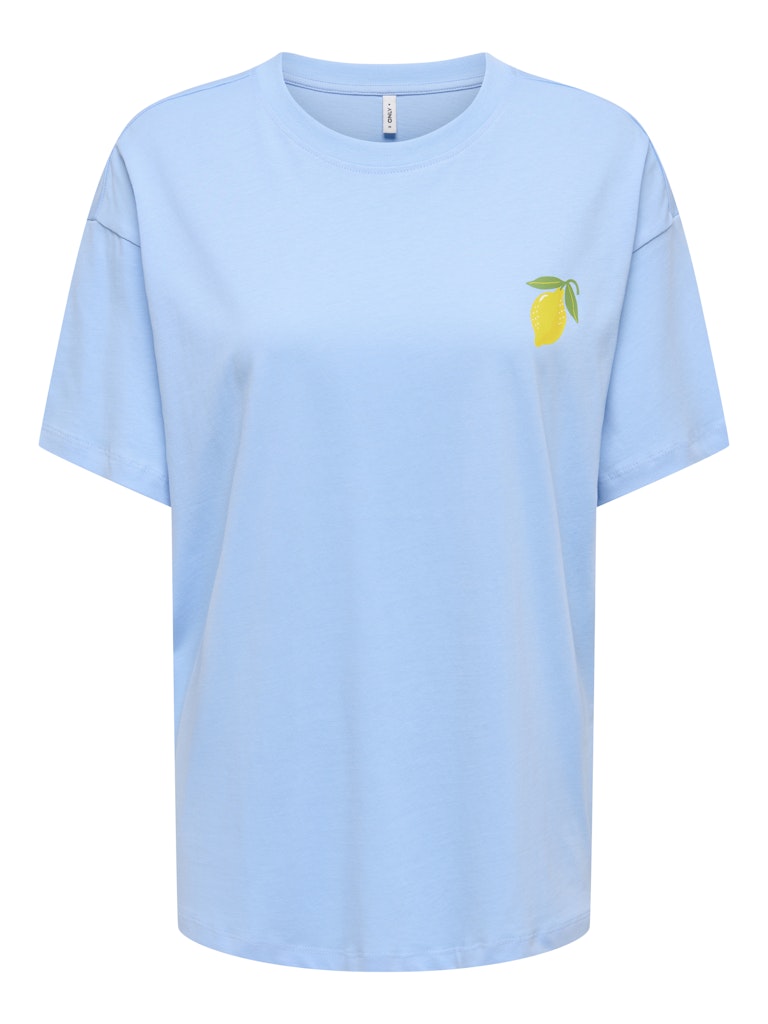 Onlelle S/s Printed Tee Cs Jrs - Lichtblauw