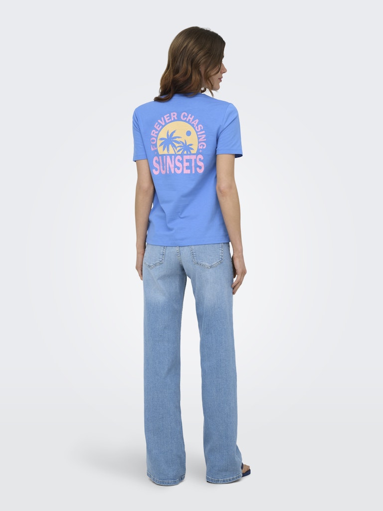 Onlfine S/s Reg Tee Cs Jrs - Lichtblauw