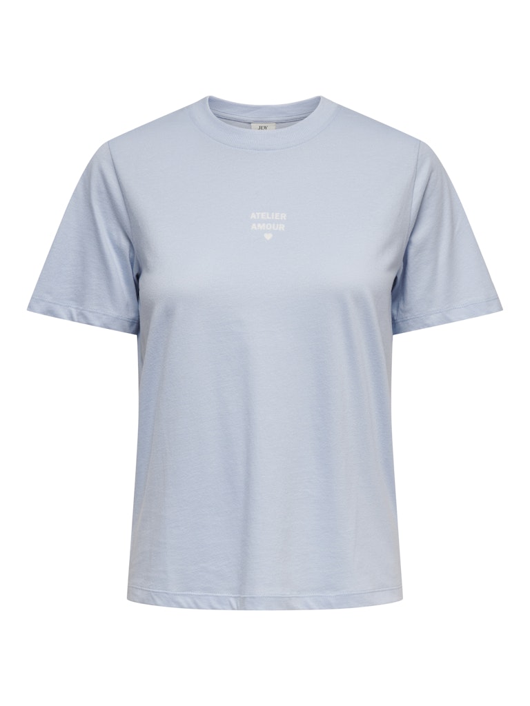 Jdymay Pisa S/s Print Top Jrs - Lichtblauw