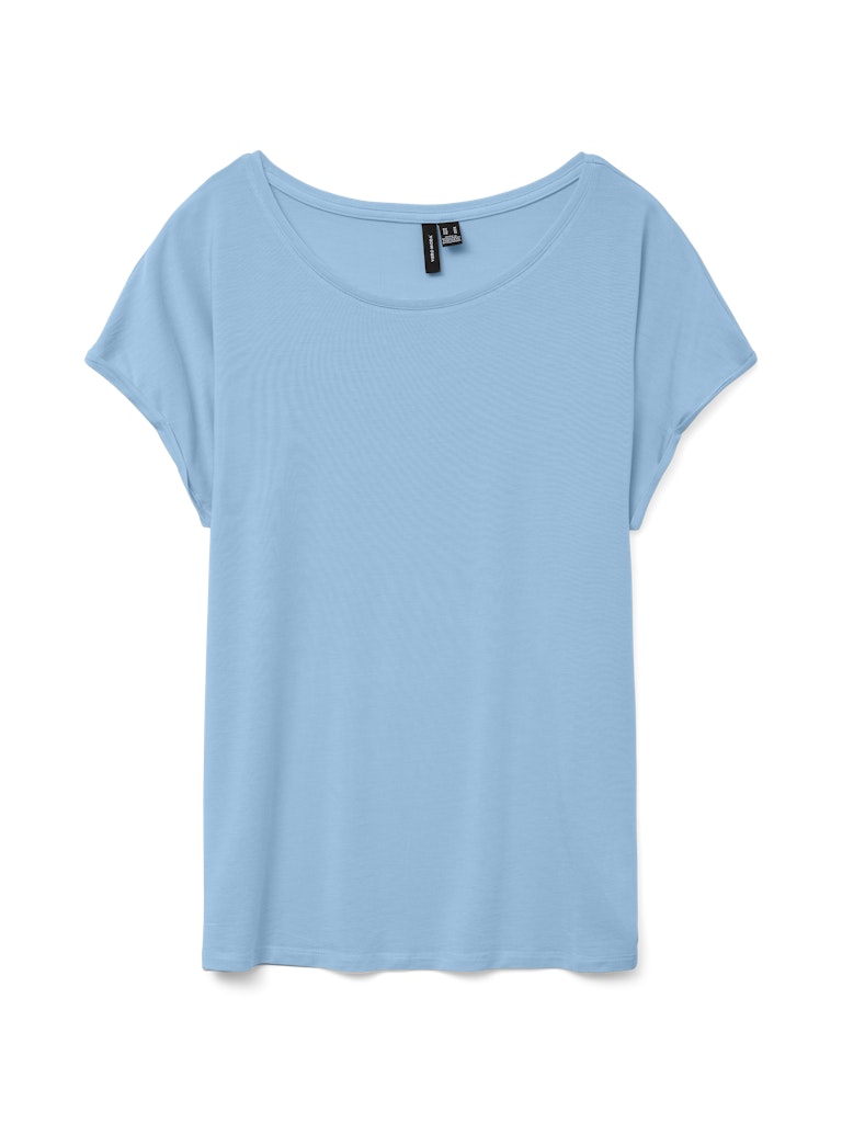 Vmava Plain Ss Top Jrs Noos - Lichtblauw