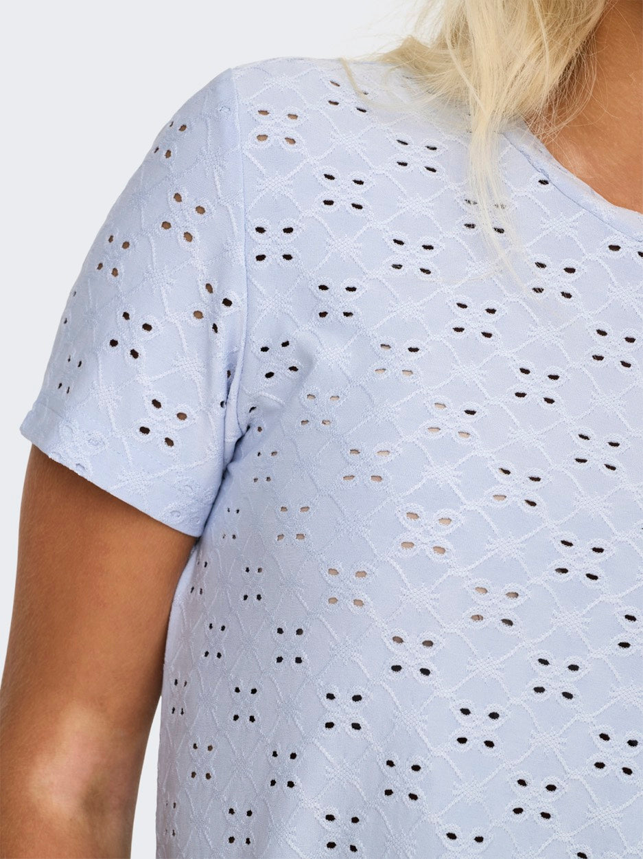 Jdycathinka S/s Tag Top Jrs Noos - Lichtblauw