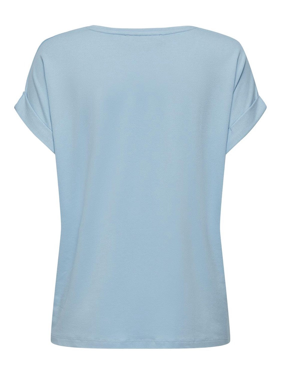 Onlmoster S/s O-neck Top Noos Jrs - Lichtblauw