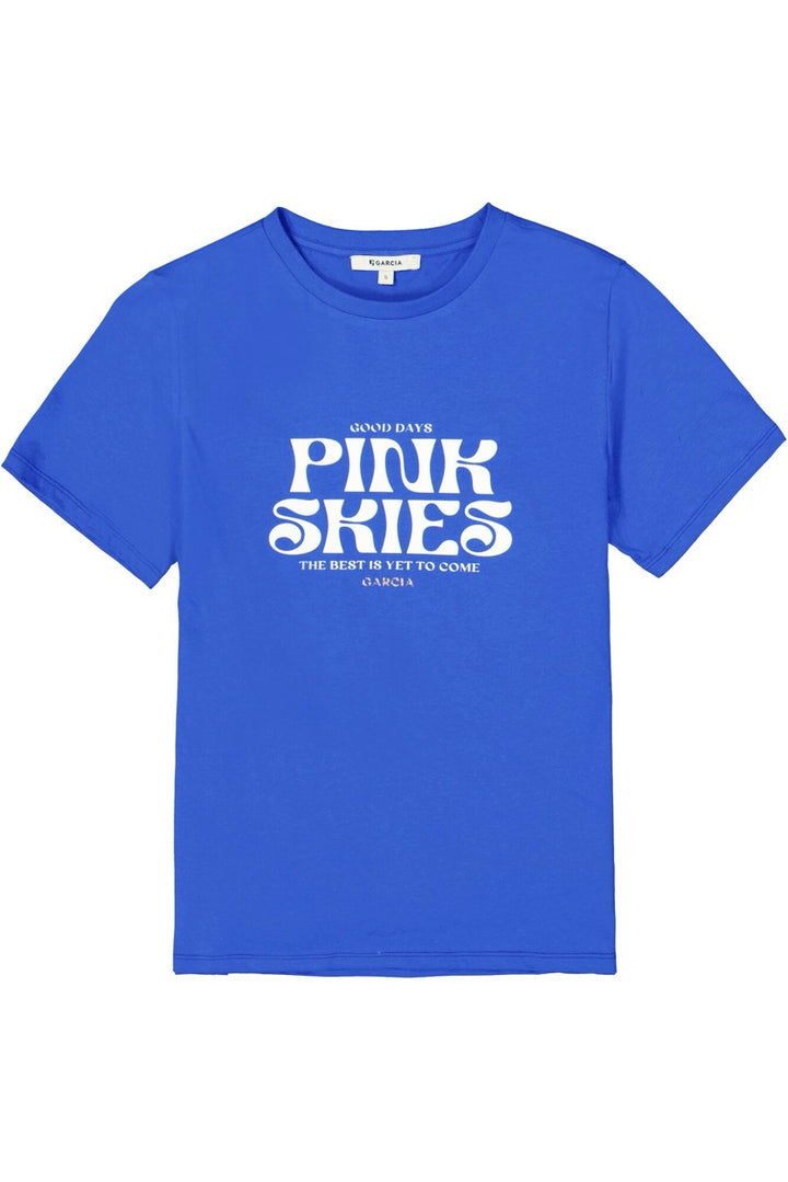 Garcia - Korte mouw T-shirts - 4339.34.0008 - Kobalt