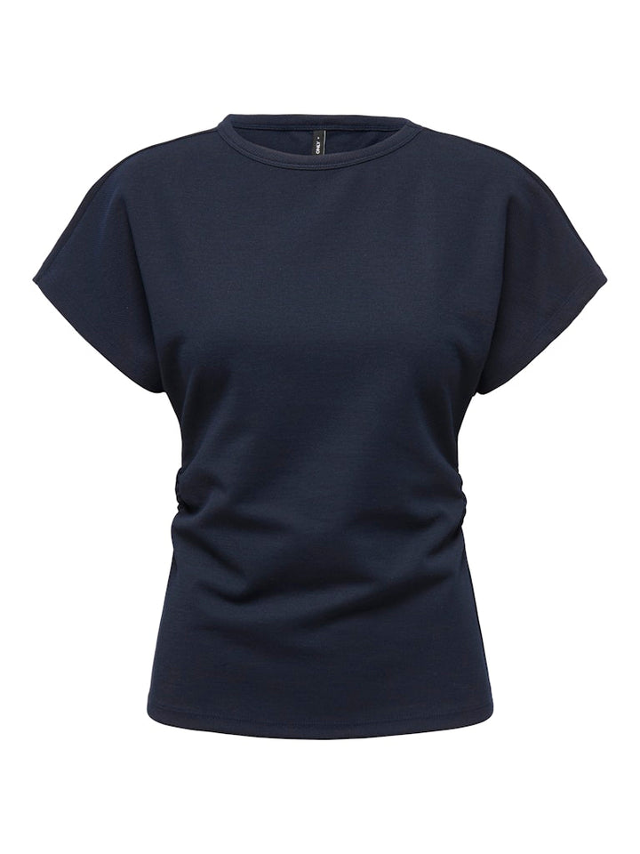 Onlatlas S/s Waist Top Swt - Navy