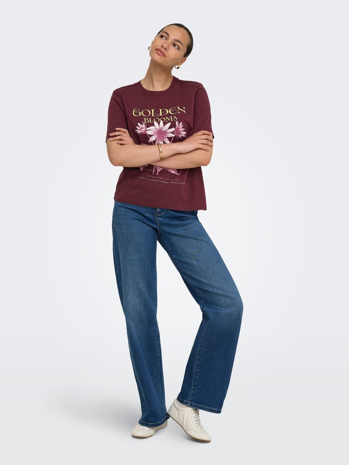 Onllucy Monja Ss Top Jrs Noos - Bordeaux