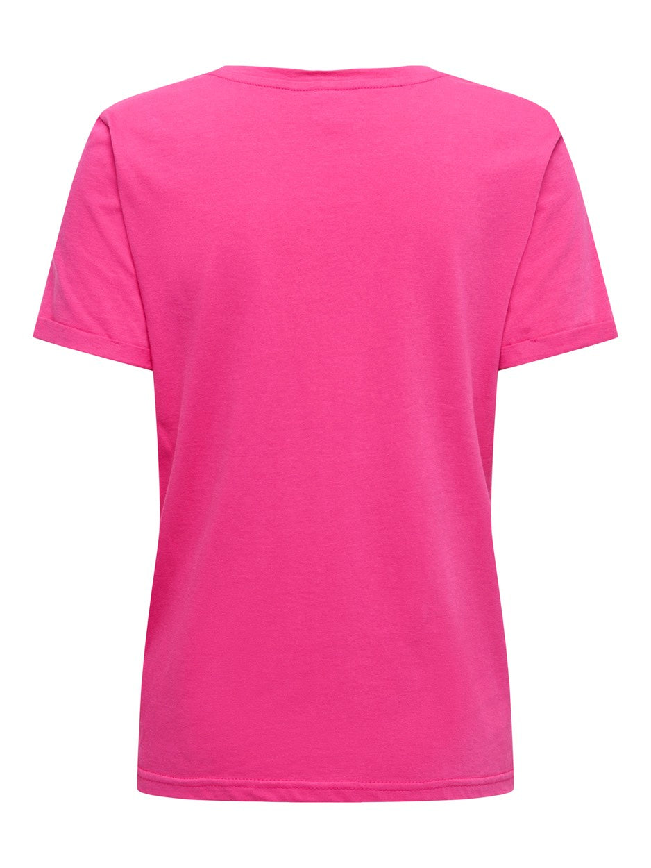 Onlvica S/s Fold Up Velvet Top Box Ccjrs - Roze