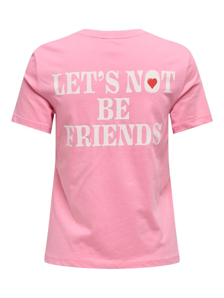 Onllotte Life Reg S/s Not Top Box J - Roze