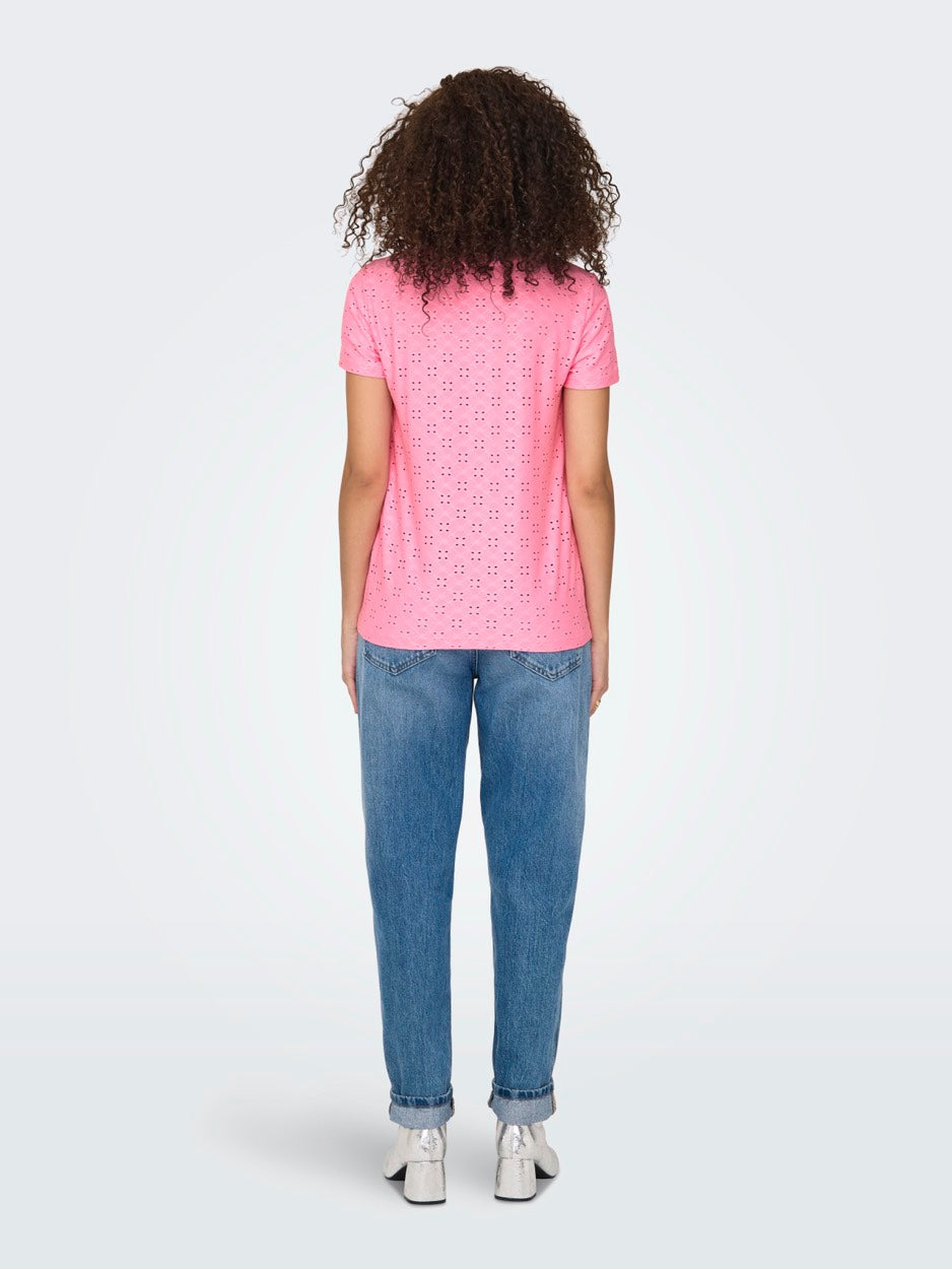 Jdycathinka S/s Tag Top Jrs Noos - Roze