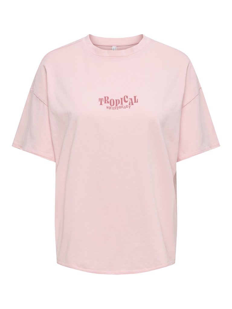 Onlkinna S/s Oversize Top Box Jrs - Licht Roze
