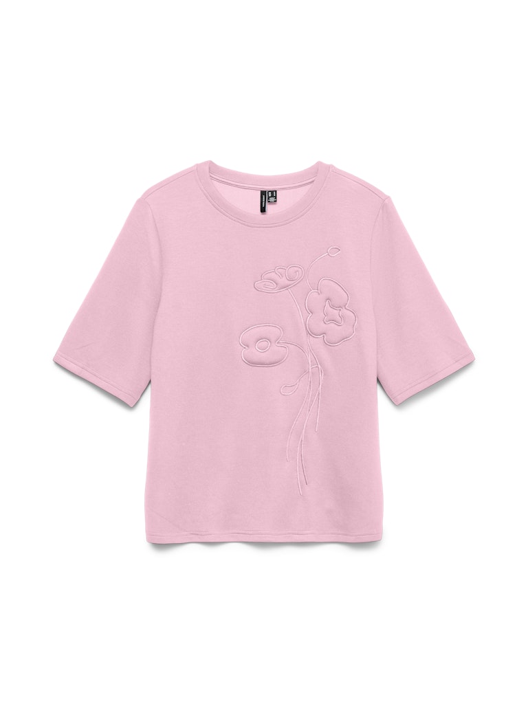 Vmhali Ss Embroidery Top Jrs - Licht Roze