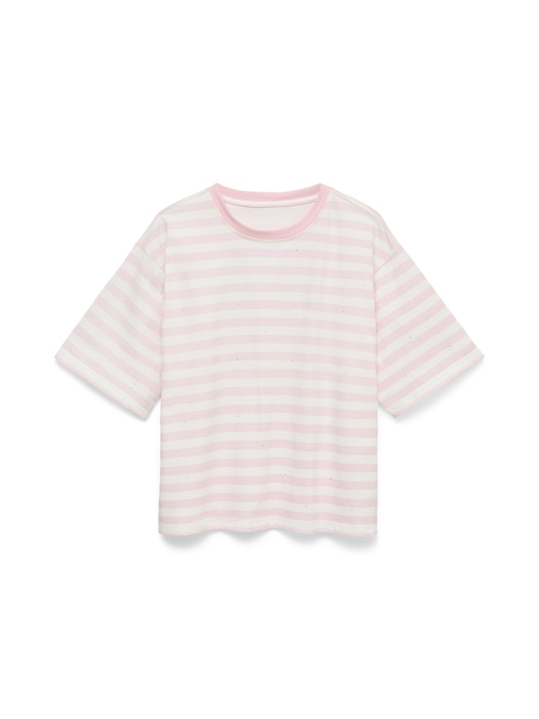 Vmkaysa Ss Striped Tee Exp - Roze Dessin